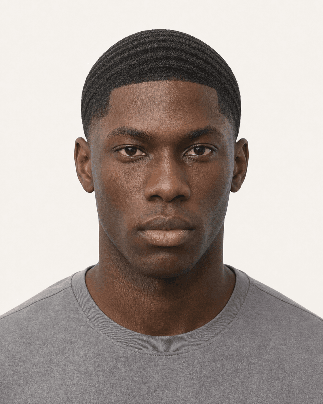 Front view of 360 waves with a low taper and natural lineup