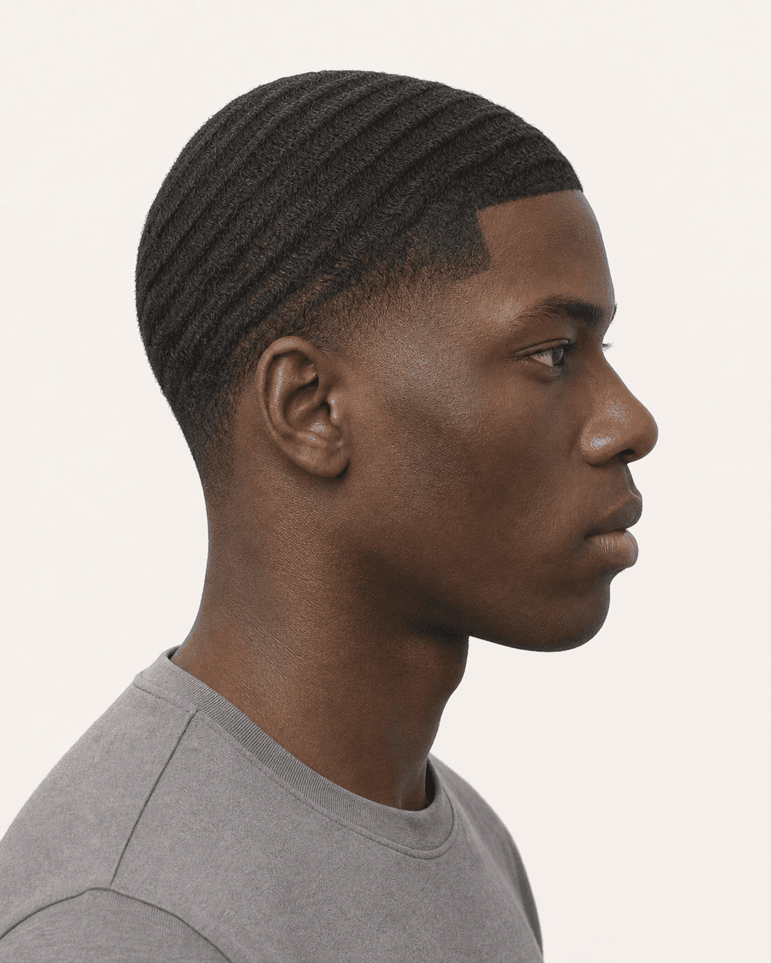 Side profile of 360 waves showing the wave flow and low temple taper